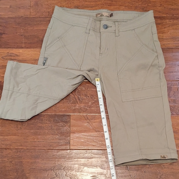 Prana Monarch Womens Convertible Hiking Pants, Khaki, Size 6 Short - Picture 9 of 12